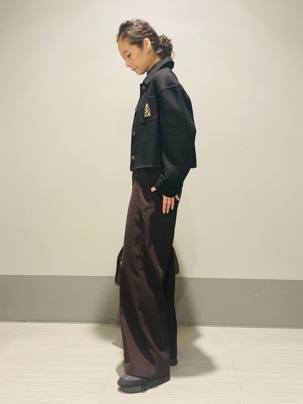 Annさんの「DRESSTERIOR｜◆エンブレムショートブルゾン」を使ったコーディネート