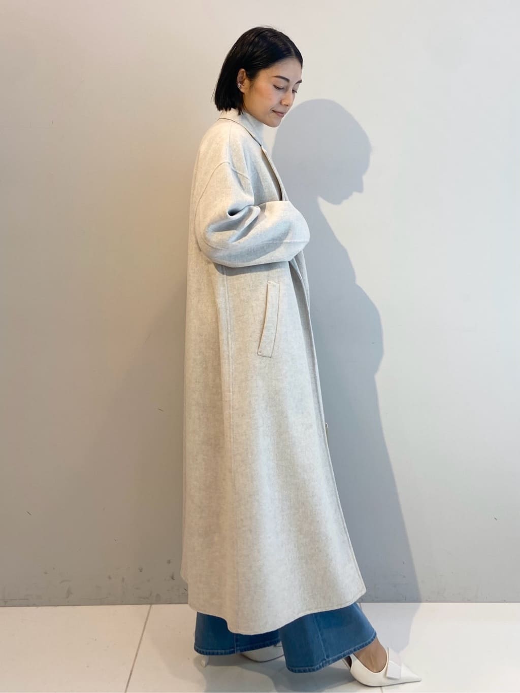 AYAさんの「UNTITLED｜【ロング丈/軽やか】テーラード　リバーコート」を使ったコーディネート