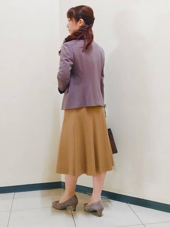 花さんの「Reflect｜【レイヤードに◎】ボウタイプリントブラウス」を使ったコーディネート