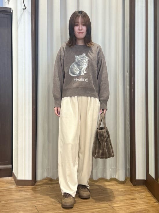 yuzukaさんの「SHOO･LA･RUE｜【撥水/あったか】たっぷり着られる 中綿モンスターショートコート」を使ったコーディネート