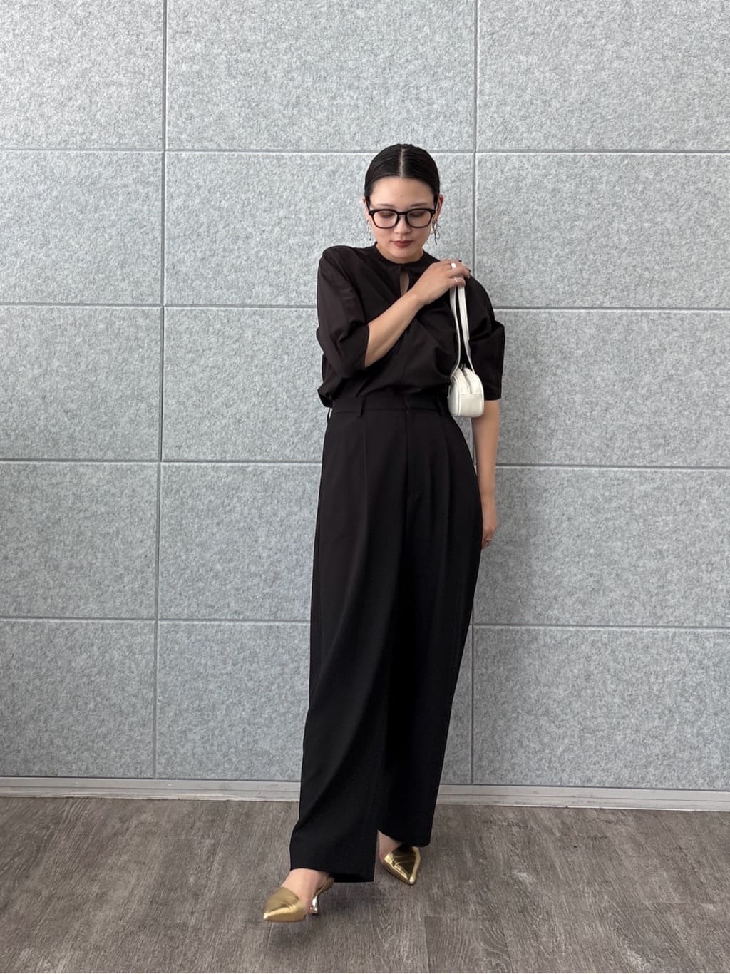 ayanoさんの「INDIVI｜ボトルネックブラウス」を使ったコーディネート