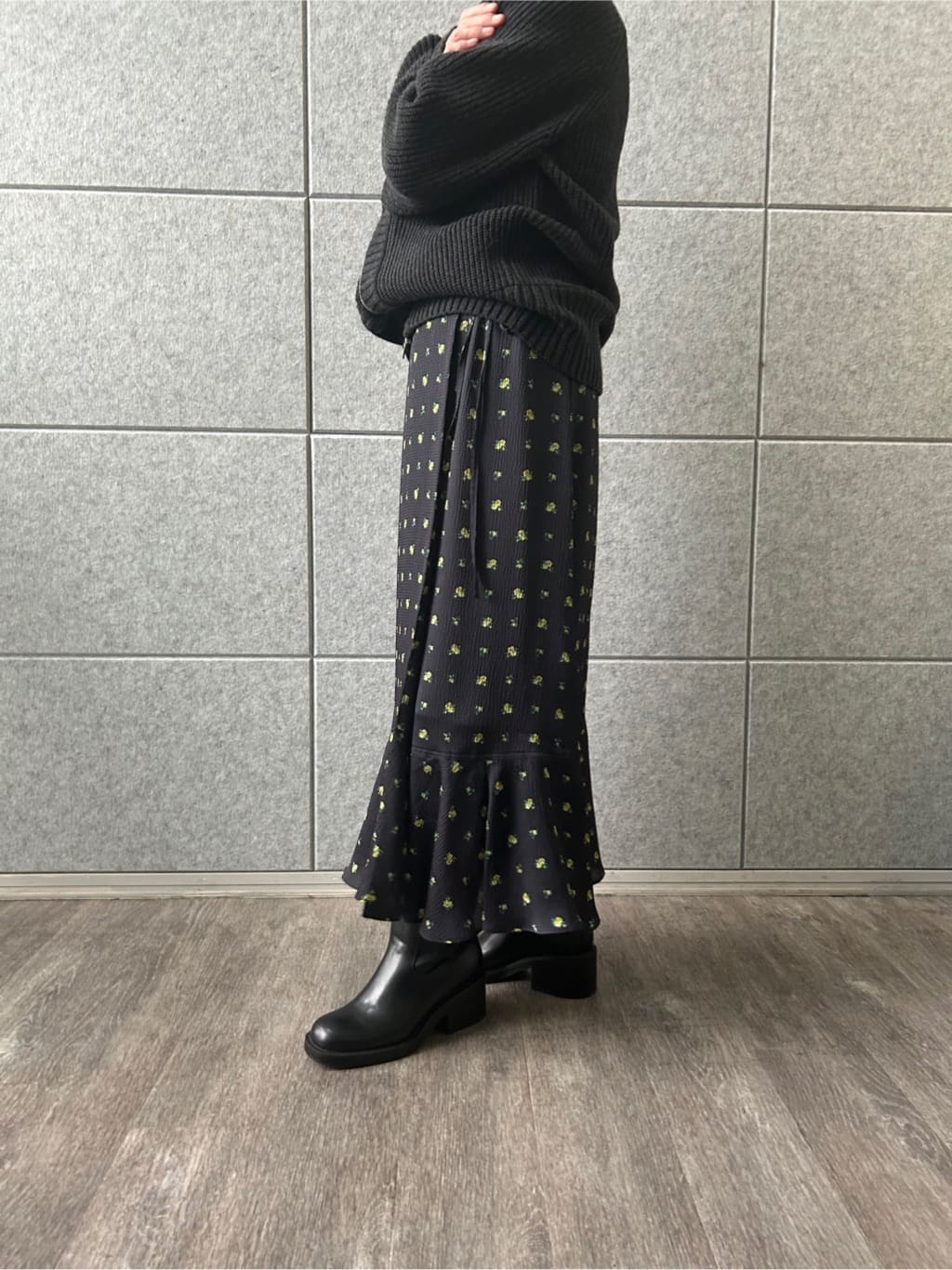 yukoさんの「CODE A｜dual form zip knit」を使ったコーディネート