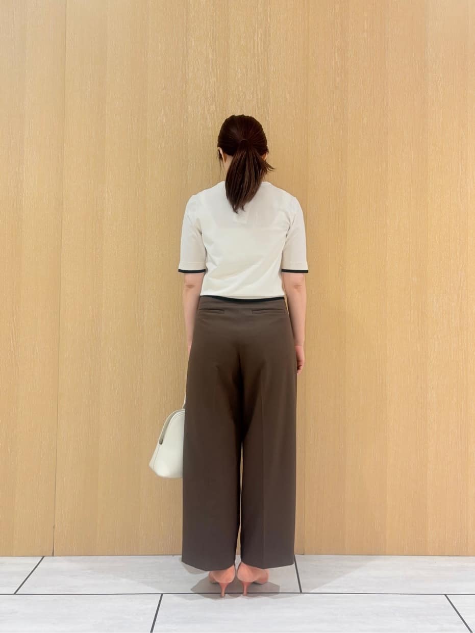 CHISATOさんの「UNTITLED｜【アンサンブル可/薄手/洗える】5分袖クルーニット」を使ったコーディネート
