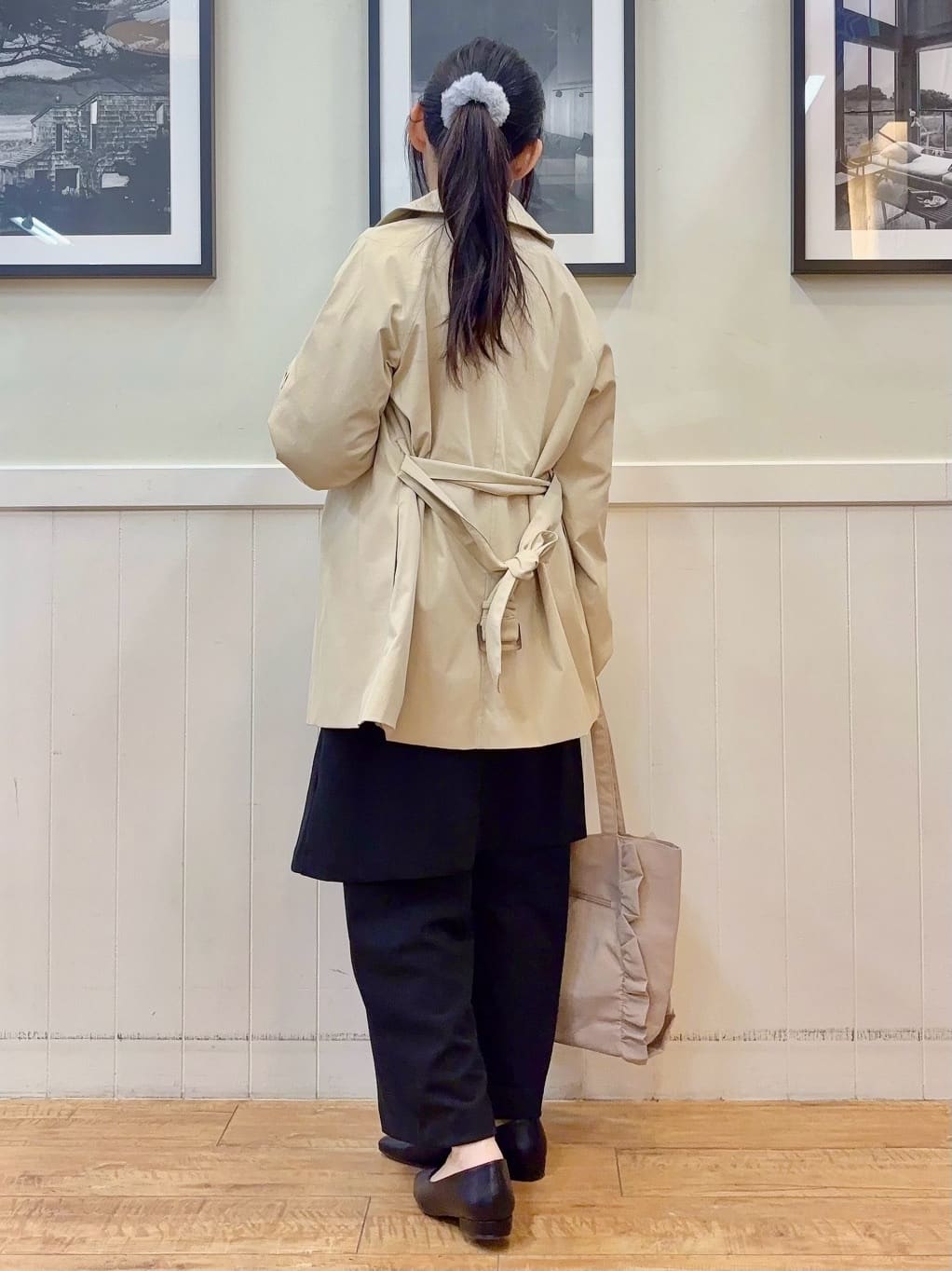 ゆうさんの「SHOO･LA･RUE｜【洗濯機可/セットアップ可/S-3L】きちんと楽に。カットジョーゼット ロングジレ」を使ったコーディネート