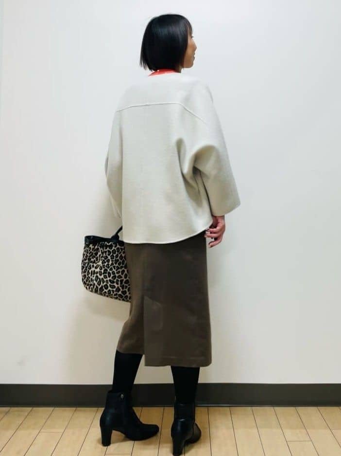 Riiさんの「Reflect｜【すっきりシルエット】スエードライクジャンパースカ―ト」を使ったコーディネート