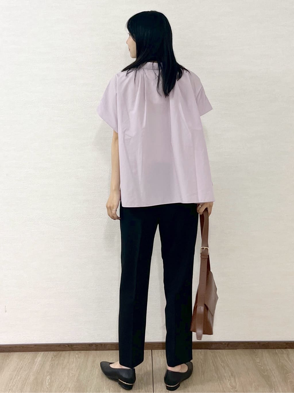 sachikoさんの「OPAQUE.CLIP｜《andGIRL掲載》リラクシーシャツ【洗濯機洗い可】」を使ったコーディネート