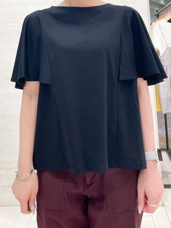 かほさんの「OPAQUE.CLIP｜ストレッチベイカーパンツ／オーガニックコットン混【洗濯機洗い可／ストレッチ】」を使ったコーディネート