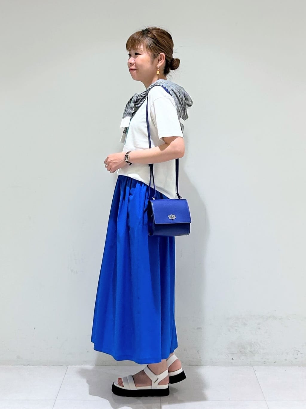 tsuyuさんの「INDIVI｜【軽く羽織れる/洗える】ジャケット風カーディガン」を使ったコーディネート