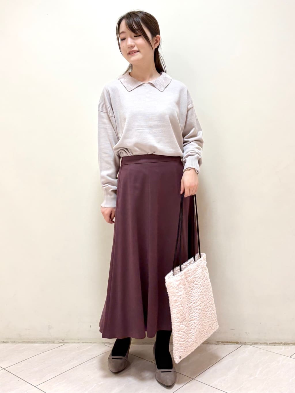 mikiさんの「Reflect｜【着映え◎】衿つきニットトップス」を使ったコーディネート
