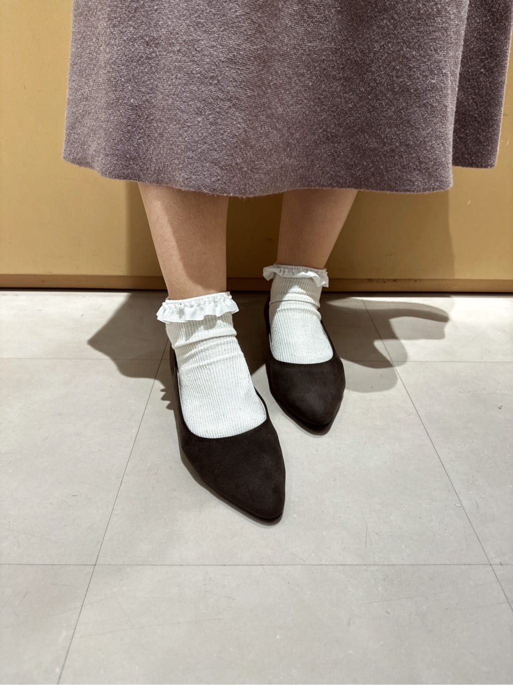 neinaさんの「ESPERANZA｜《定番》晴雨兼用クッションフラットパンプス」を使ったコーディネート