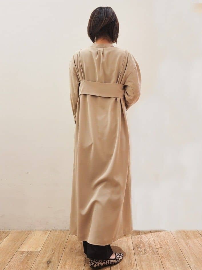 yuyuさんの「OPAQUE.CLIP｜◆《andGIRL掲載》ビスチェセットシャツワンピース【洗濯機洗い可】」を使ったコーディネート