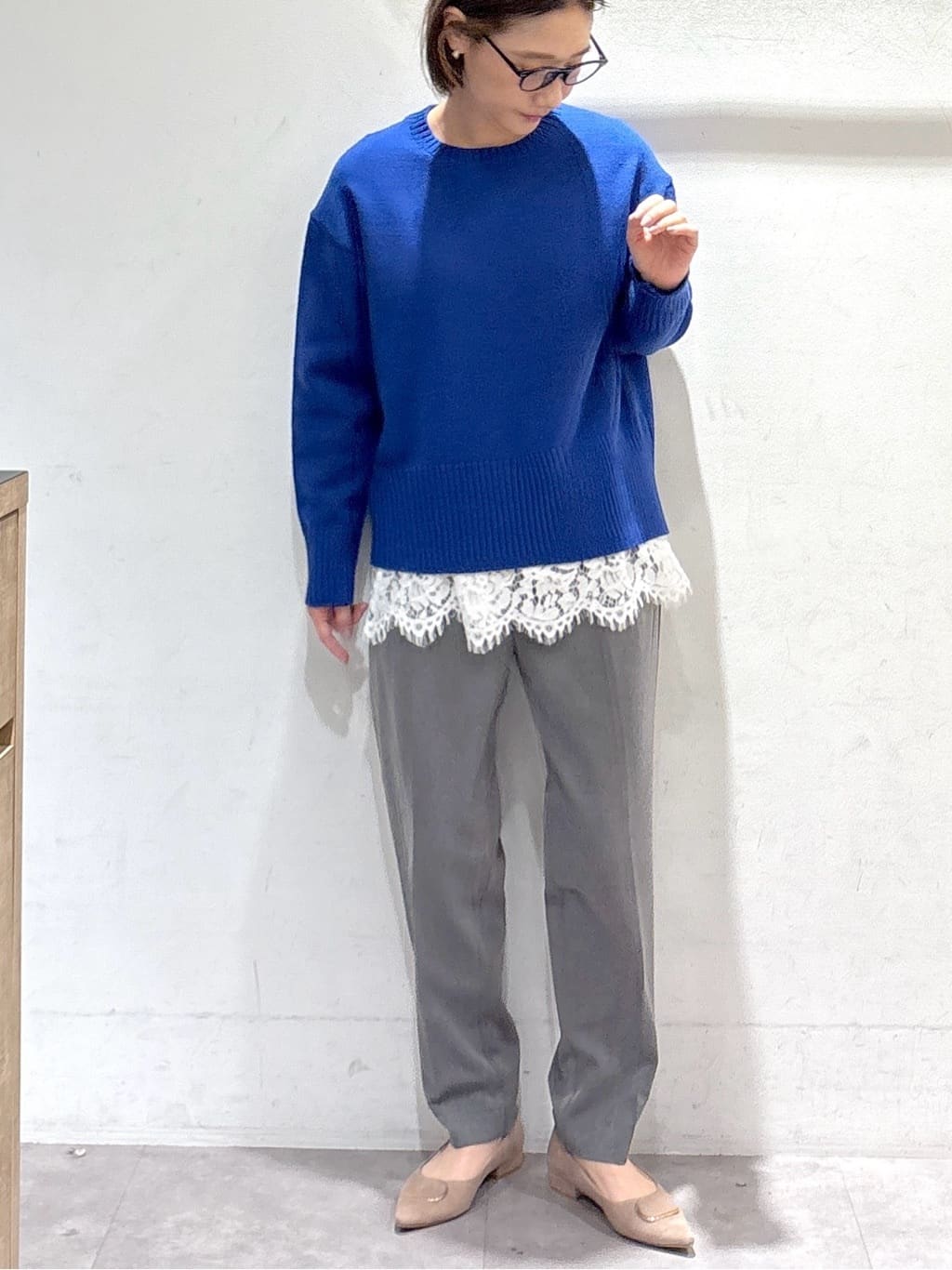 たけねぇさんの「OPAQUE.CLIP｜ウォームタッチ イージーテーパードパンツ【洗濯機洗OK／ストレッチ】」を使ったコーディネート