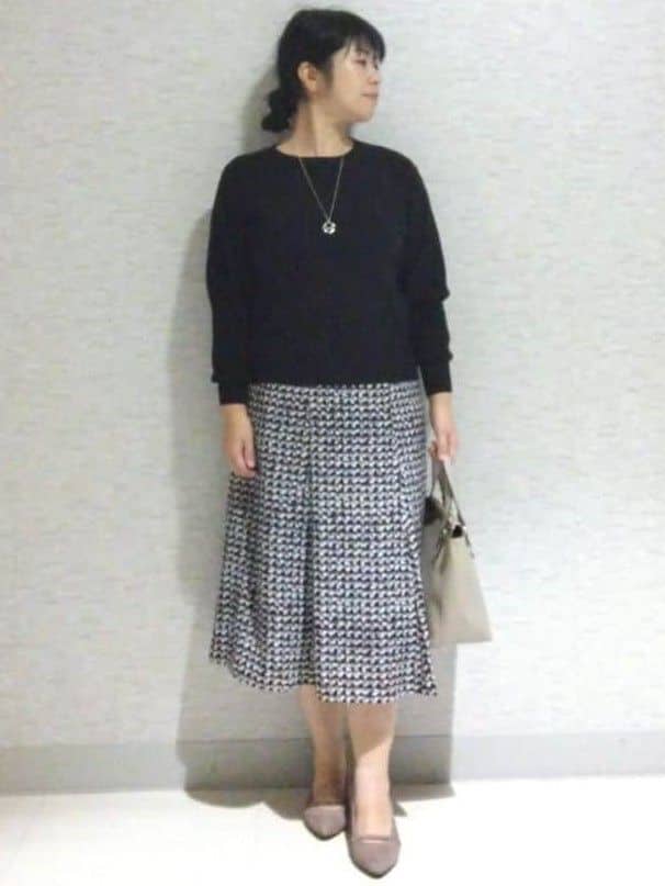 sakoさんの「Reflect｜【選べる6色／長く着られる◎】ボートネックニット」を使ったコーディネート
