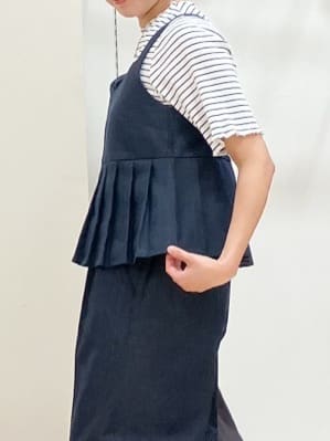 Keiさんの「grove｜【2点SET/体型カバー】夏から秋まで着まわせる！プリーツビスチェセットアップ」を使ったコーディネート