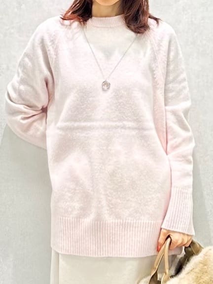 Miwaさんの「UNTITLED｜【重ね着もおすすめ/洗える】ウールカシミヤ クルーネックニット」を使ったコーディネート