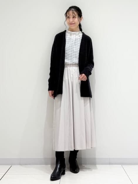 kayoさんの「INDIVI｜【きれいめ／オフィス／イベント】フェザージャカードブラウス」を使ったコーディネート