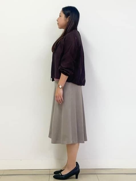 chisaさんの「Reflect｜【ライトアウター／ゆったり羽織れる／気軽な羽織りに◎】ライトブルゾン」を使ったコーディネート