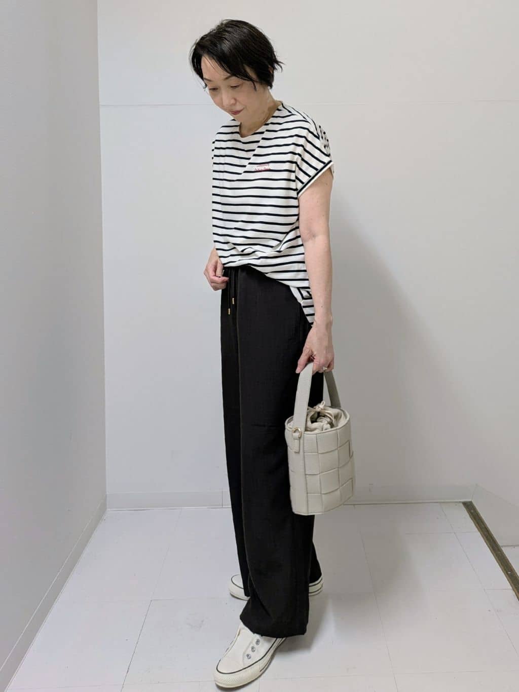 Asaさんの「Dessin｜【2WAY】メッシュバケツBAG」を使ったコーディネート