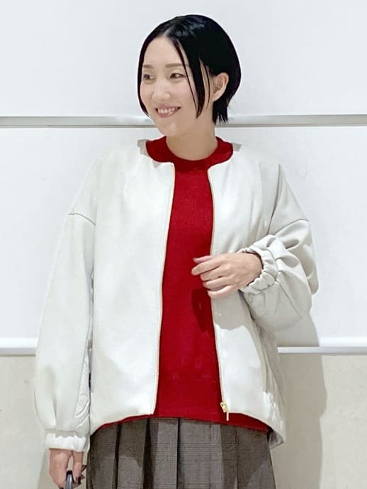 eriko さんの「Dessin｜ダンボールジップブルゾン」を使ったコーディネート
