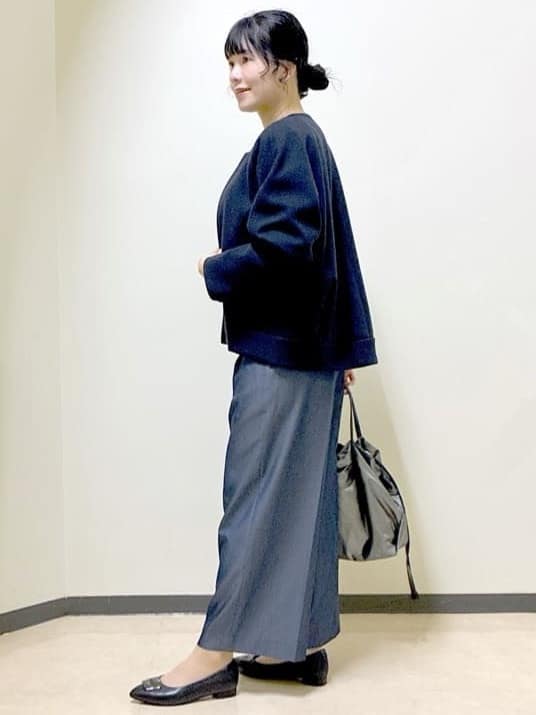  beni_gingerさんの「Reflect｜【選べる8色／スカートにもパンツにも◎】ウール混ボートネックニット」を使ったコーディネート