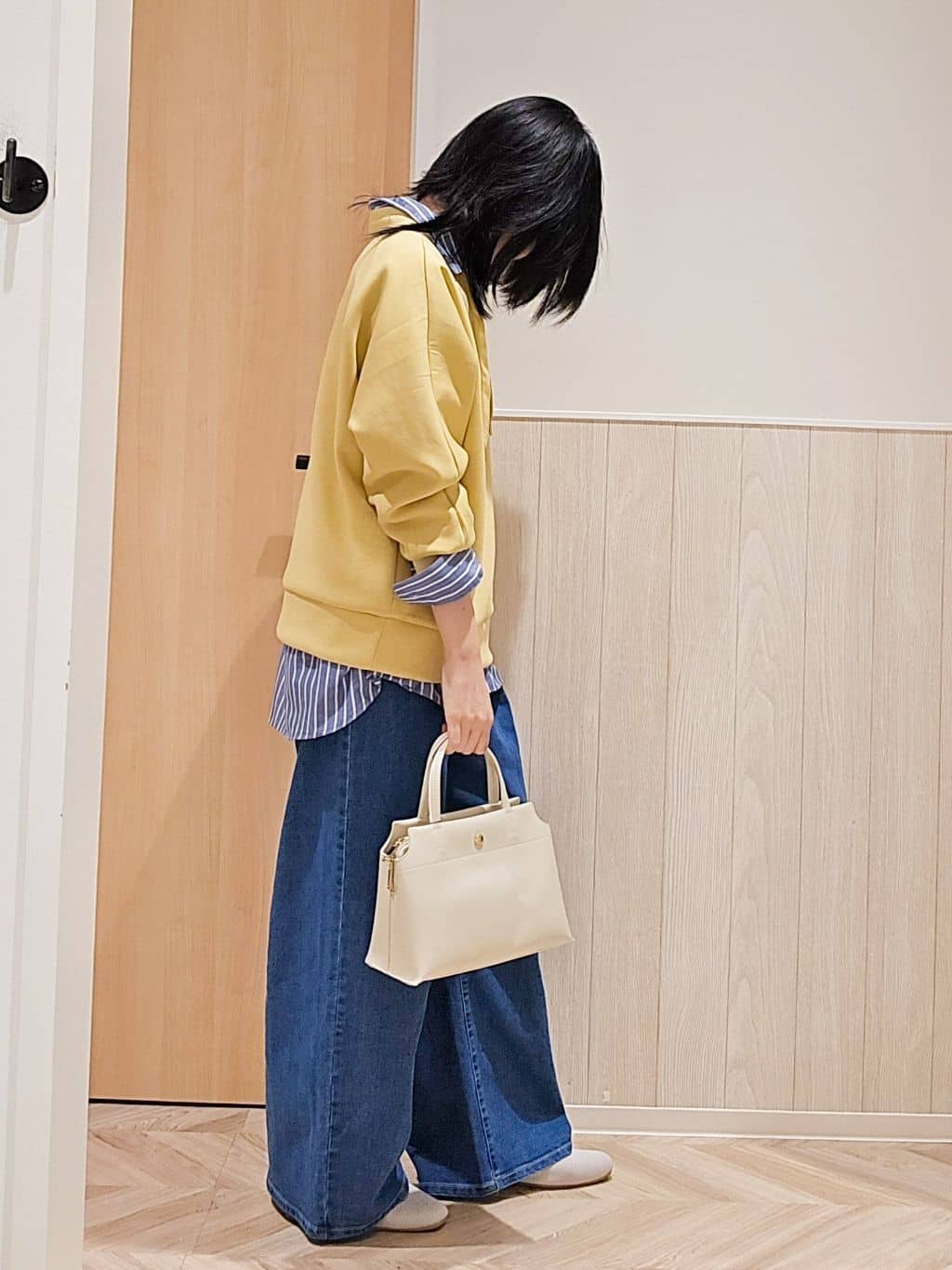 ＊yuki＊さんの「SHOO･LA･RUE｜◆【洗える/S-LL】シーズン問わず合わせやすい ベーシックカラーシャツ」を使ったコーディネート