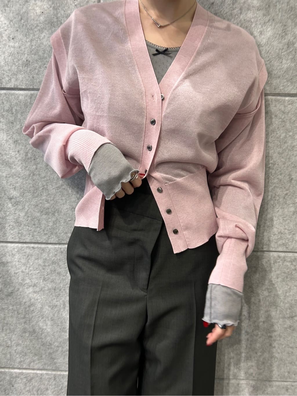 honoka Aさんの「CODE A｜multiway knit cardigan」を使ったコーディネート