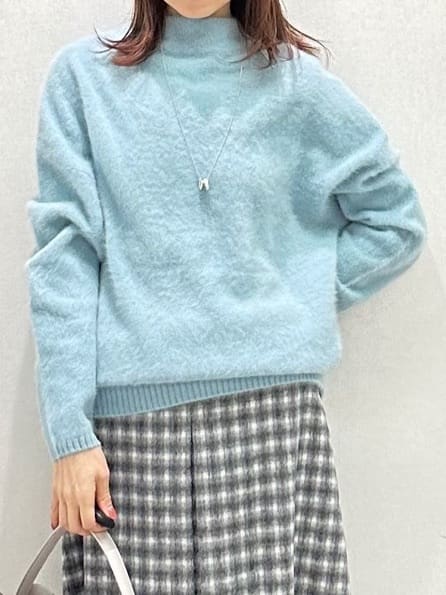 Miwaさんの「UNTITLED｜【大人な品格/ふわふわニット】フォックスカシミヤ コクーンニット」を使ったコーディネート