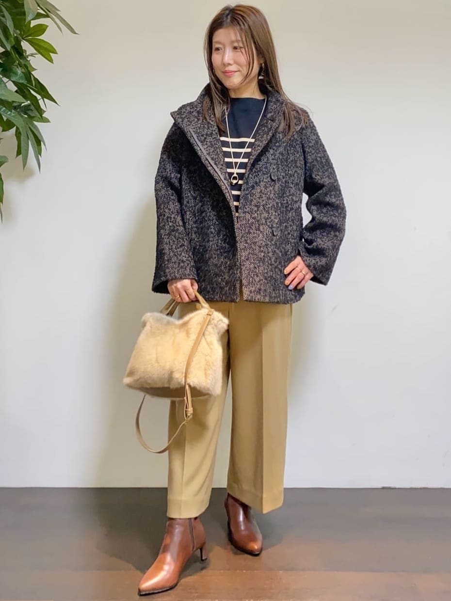tomoさんの「UNTITLED｜【洗える】モックネックミラノリブニット」を使ったコーディネート