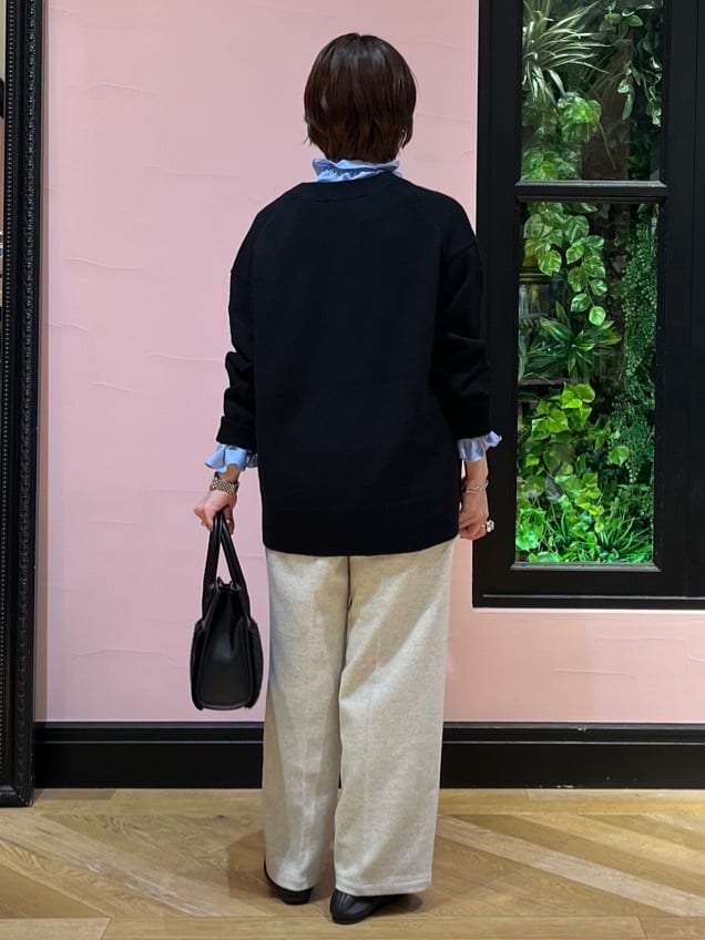 ogataさんの「DRESSTERIOR｜レタードニットカーディガン」を使ったコーディネート