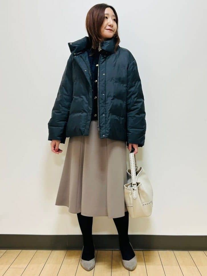 miiiさんの「Reflect｜【すっきりシルエット】ショート丈ダウンコート」を使ったコーディネート