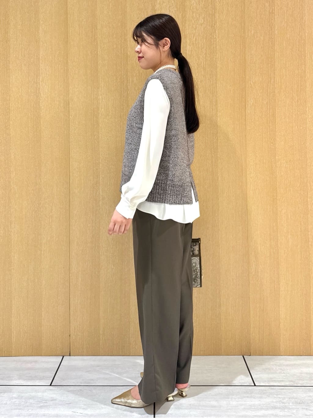 nanaさんの「UNTITLED｜【セットアップ可】ウールライク ダブルブレストジャケット」を使ったコーディネート