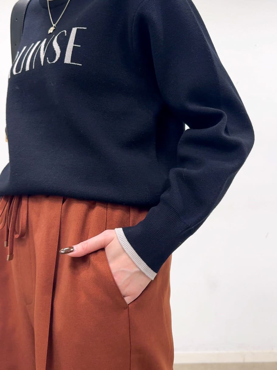 𝐜𝐡𝐢𝐤𝐚さんの「SHOO･LA･RUE｜【洗濯機可/S-LL/高レビュー】上品シルエットで美しい イージーワイドパンツ」を使ったコーディネート
