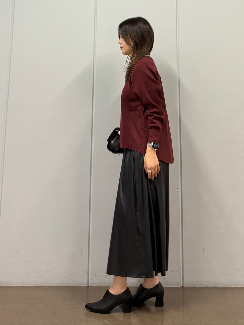 mizukiさんの「INDIVI｜【洗える／選べる8色】トーンアップニット」を使ったコーディネート