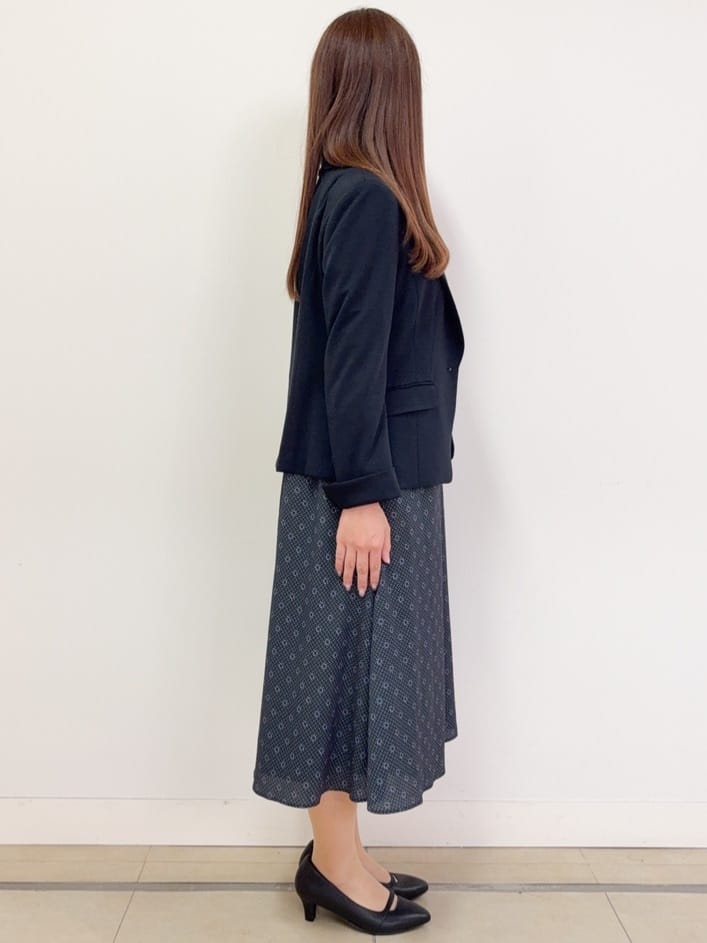 ハルさんの「Reflect｜【きちんと見え／通勤／セレモニーにおすすめ◎】ドット&times;ダイヤ柄ワンピース」を使ったコーディネート