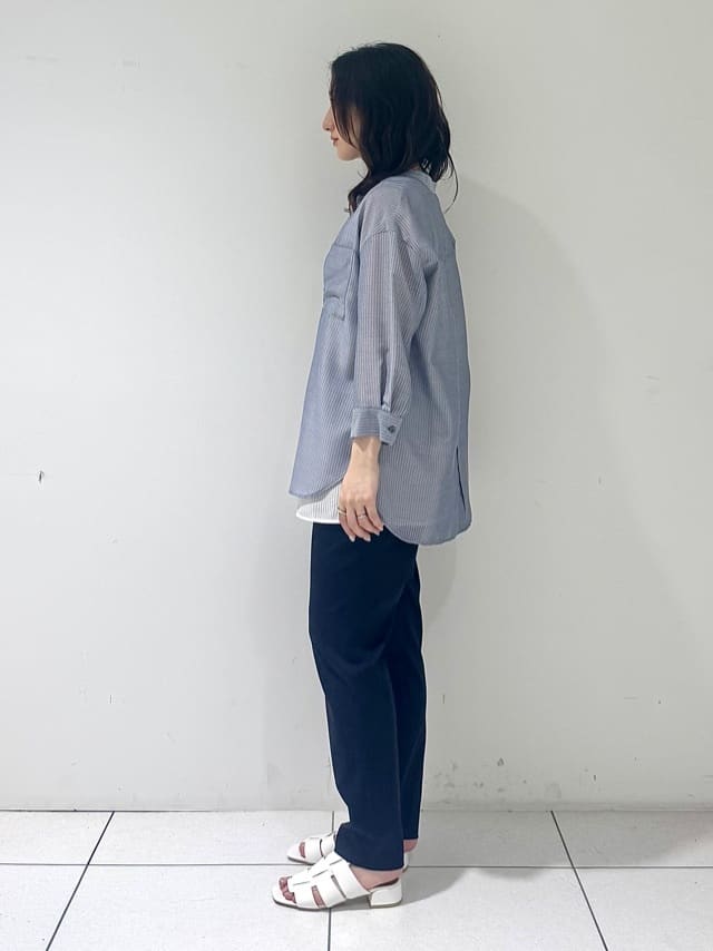 そんさんの「INDIVI｜【洗える／レイヤードにも活躍】ペプラムインナートップス」を使ったコーディネート