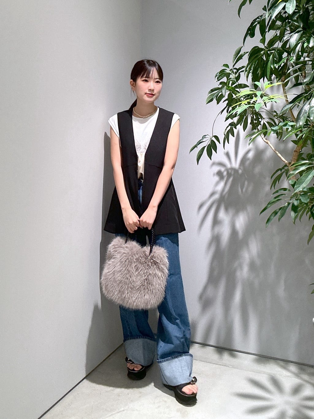 Renoさんの「INDIVI｜キャミセットカットソー」を使ったコーディネート