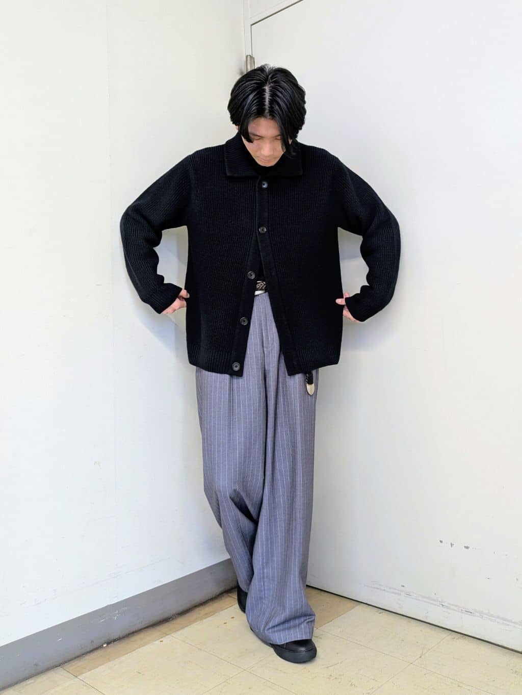 ryoさんの「TAKEO KIKUCHI｜ウール混 モックネック プルオーバー」を使ったコーディネート