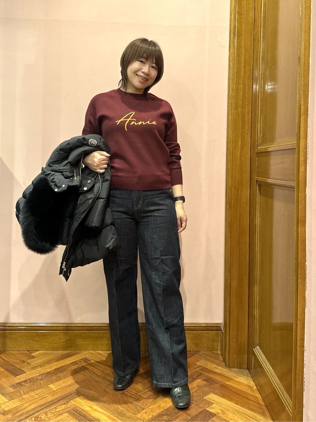komatsuさんの「DRESSTERIOR｜◆【フード＆ファー取り外し可】ブルーFOXファー ホワイトグースダウン」を使ったコーディネート