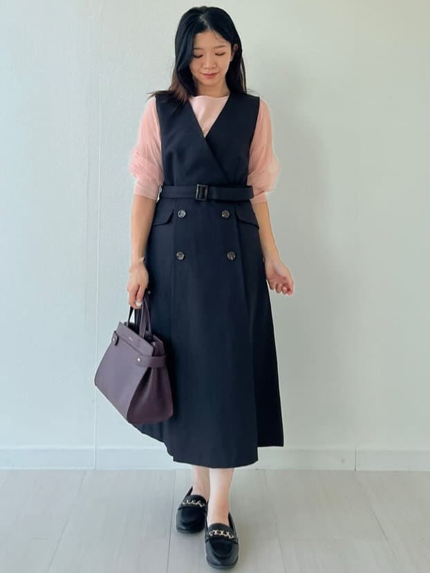Mori Moriさんの「index｜《5色展開》マジョリカプリーツスリーブニット【洗濯機洗い可】」を使ったコーディネート