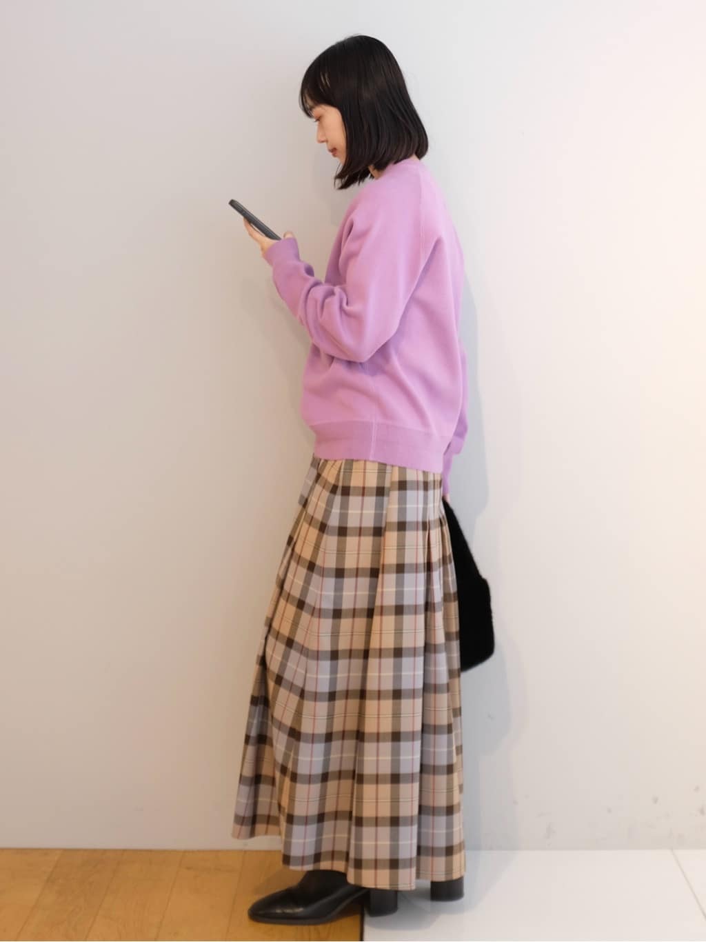 Kishimotoさんの「DRESSTERIOR｜◆【洗える/7色展開】ウォッシャブルコットンカシミヤニット」を使ったコーディネート