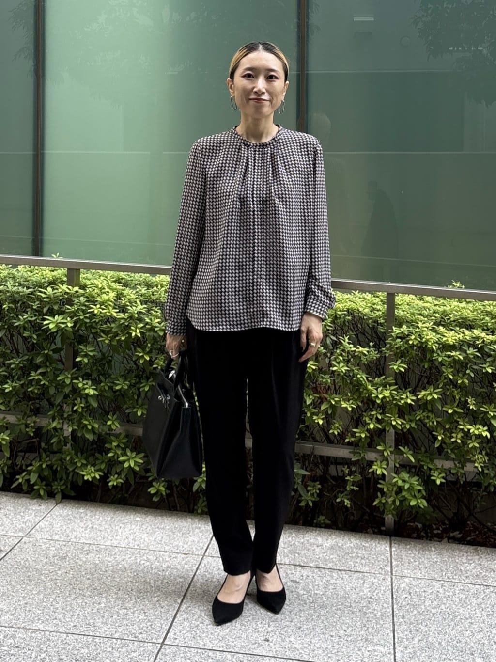 kotakiさんの「INDIVI｜【通勤／オフィス】タックジョーゼットブラウス」を使ったコーディネート