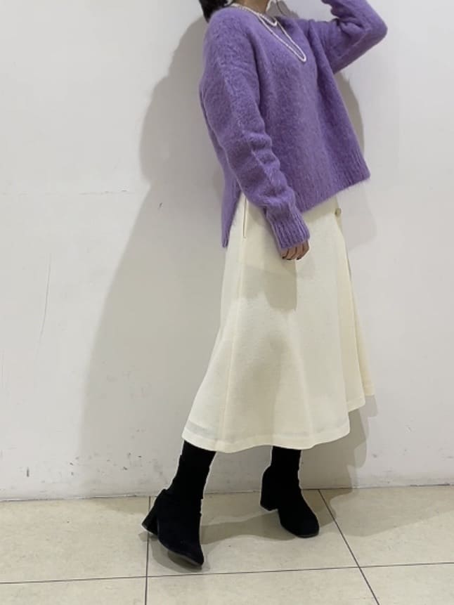 watanabeさんの「UNTITLED｜【ゆったり】アルパカ混シャギーニット」を使ったコーディネート