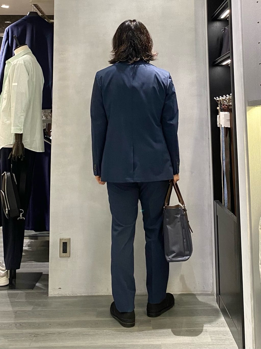nishiさんの「TAKEO KIKUCHI｜【抗菌防臭】COOL DOTS（R）ドビープリント ジャケット」を使ったコーディネート