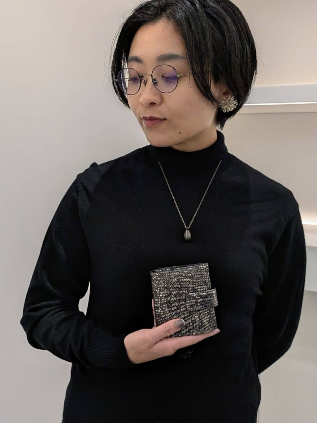 MTさんの「HIROKO HAYASHI｜DAMASCO（ダマスコ）薄型二つ折り財布」を使ったコーディネート