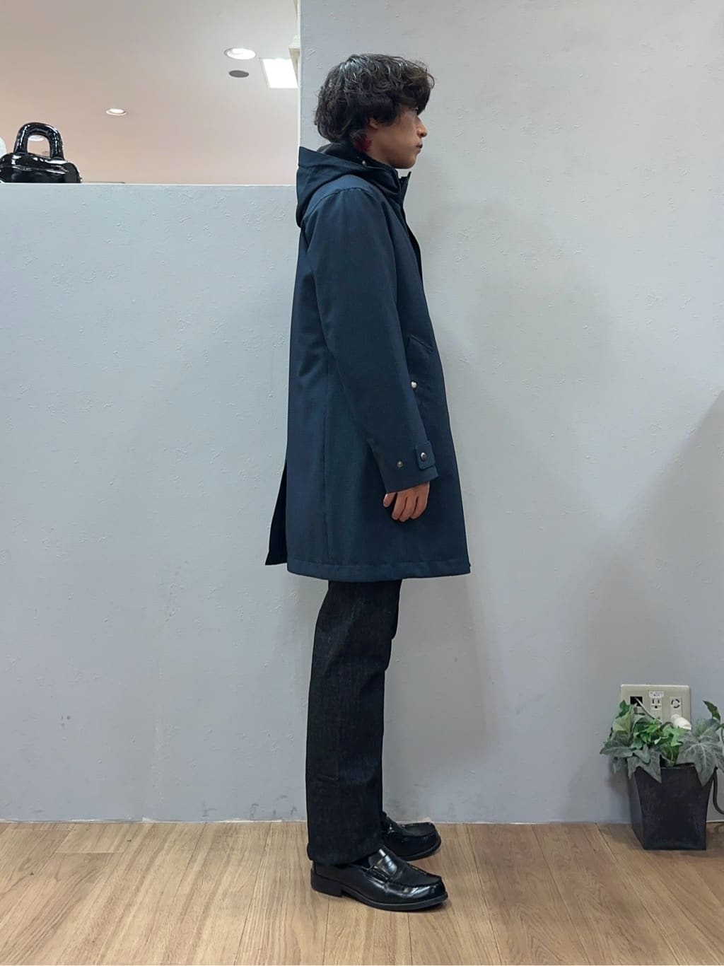 Uさんの「TAKEO KIKUCHI｜【3WAY】ハウンズトゥース ダウンライナー コート」を使ったコーディネート