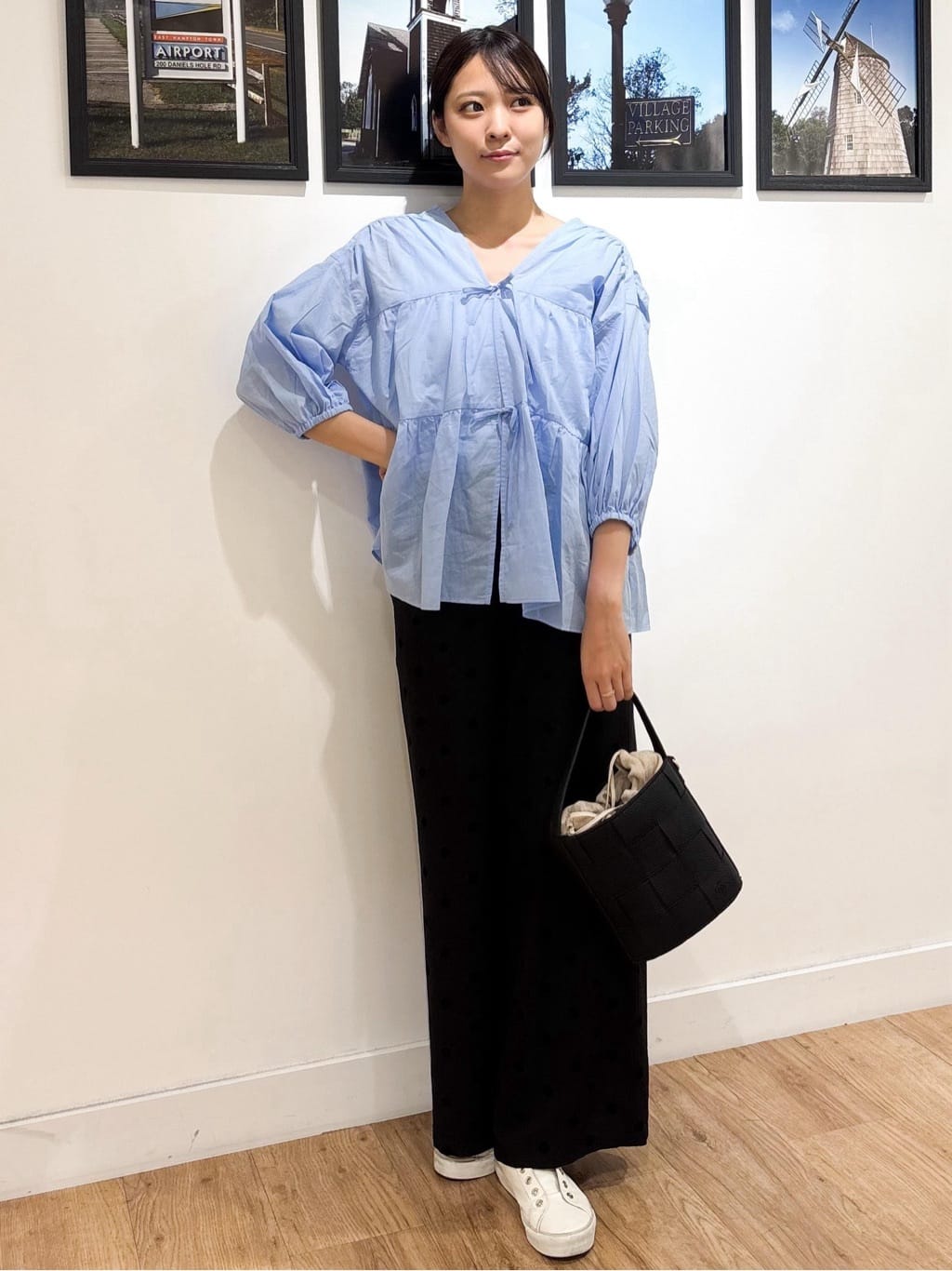 Ririkaさんの「Dessin｜【2WAY】メッシュバケツBAG」を使ったコーディネート