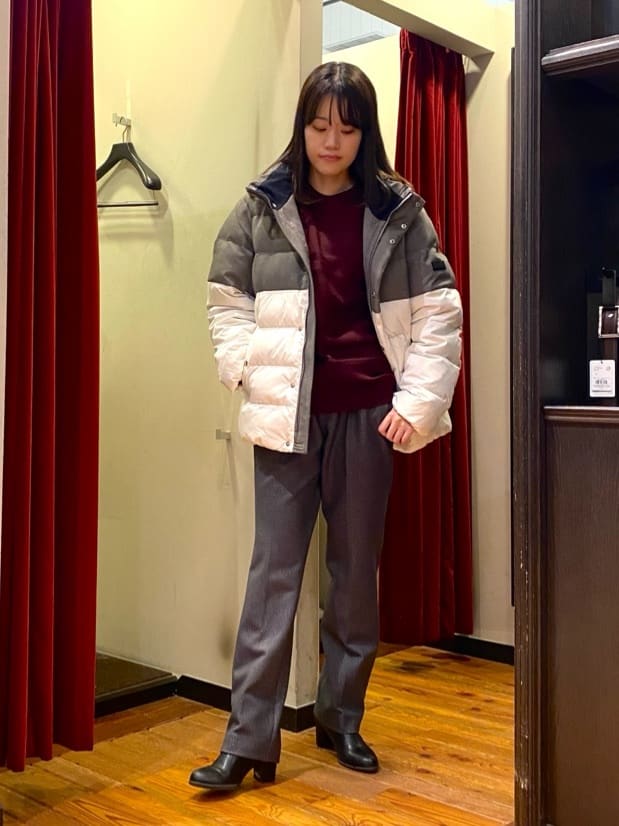 かわぴーさんの「TAKEO KIKUCHI｜【DOWN FABRIC】ダウンファブリック ドレスパンツ / セットアップ対応」を使ったコーディネート