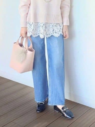 MUTSUKOさんの「UNTITLED｜【8色展開/洗える】ウールカシミヤ ハイネックニット」を使ったコーディネート