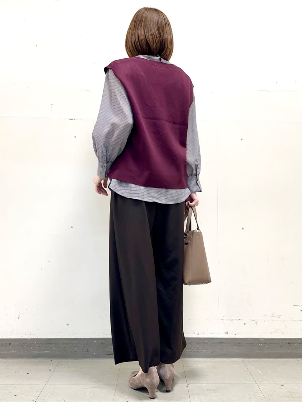 イト子さんの「Reflect｜【長め丈／ドライタッチ】ガンクラブチェック柄ブラウス」を使ったコーディネート