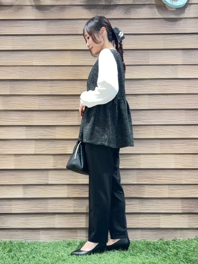 himiさんの「SHOO･LA･RUE｜【軽量/2WAY】ロングハンドル ラウンドトートバッグ」を使ったコーディネート